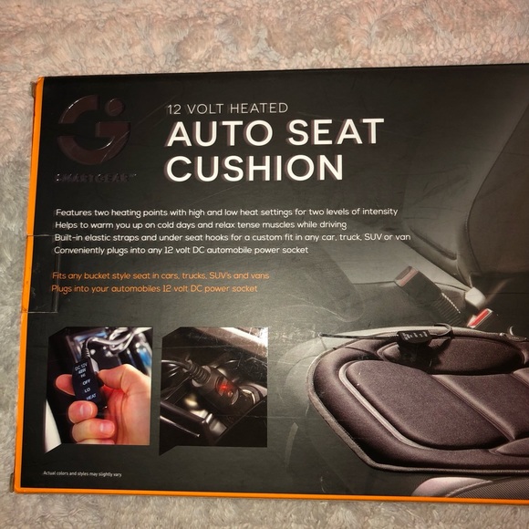 Smartgear 12 V heated auto seat cushion plug in 12 Volt DC auto.power socket NWT - Picture 9 of 12